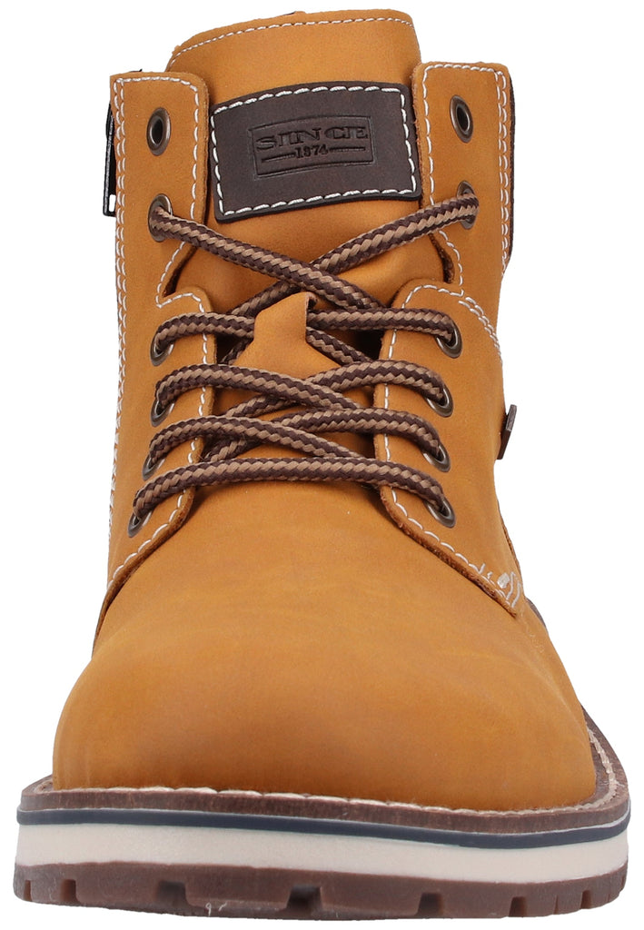 Rieker Stiefelette Lederimitat Gelb/Braun - surf4shoes