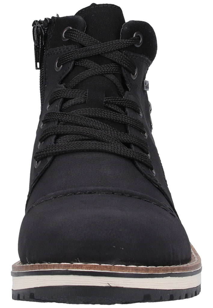 Rieker Stiefelette Lederimitat Schwarz Warmfutter - surf4shoes