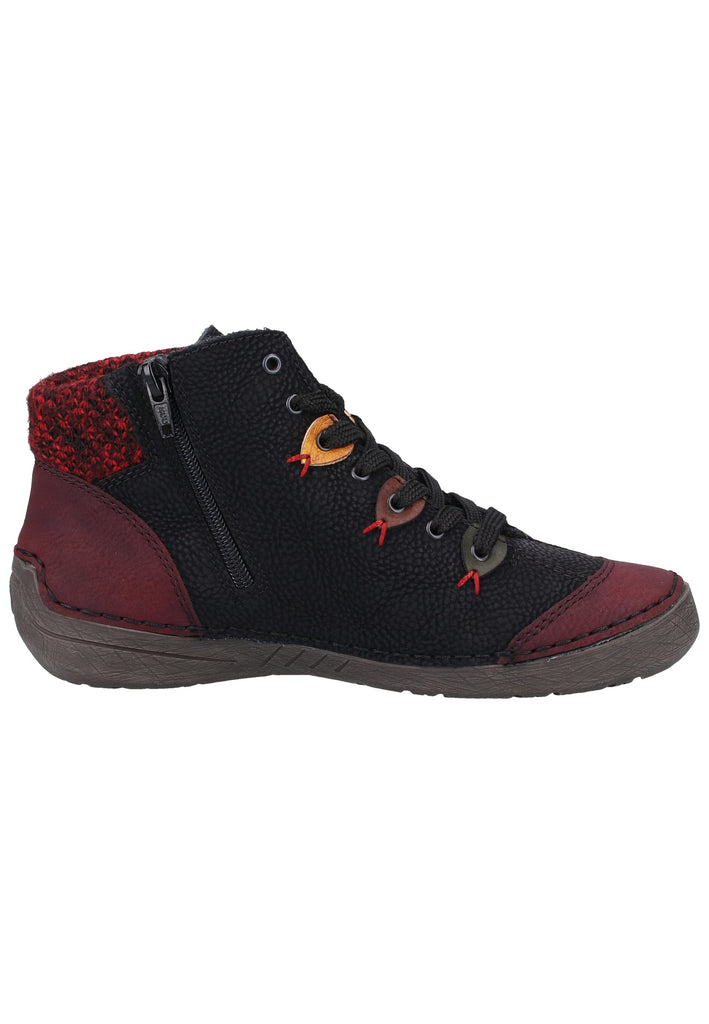 Rieker Halbschuhe Lederimitat Bordeaux Warmfutter - surf4shoes