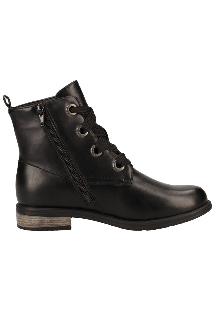 Rieker Stiefelette Lederimitat Schwarz Warmfutter - surf4shoes