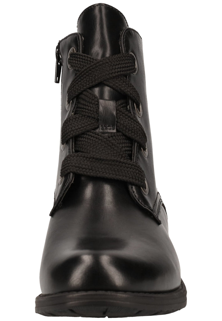 Rieker Stiefelette Lederimitat Schwarz Warmfutter - surf4shoes