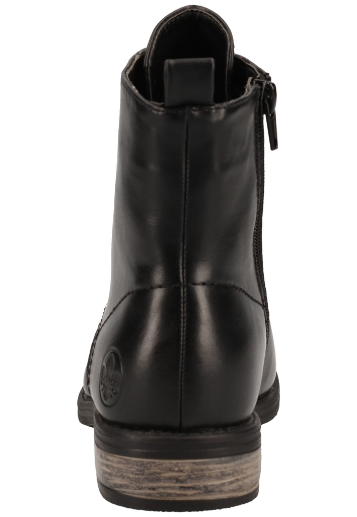 Rieker Stiefelette Lederimitat Schwarz Warmfutter - surf4shoes