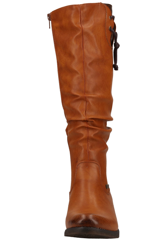 Rieker Stiefel Lederimitat Braun Warmfutter - surf4shoes