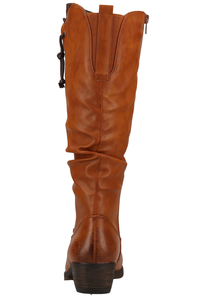 Rieker Stiefel Lederimitat Braun Warmfutter - surf4shoes