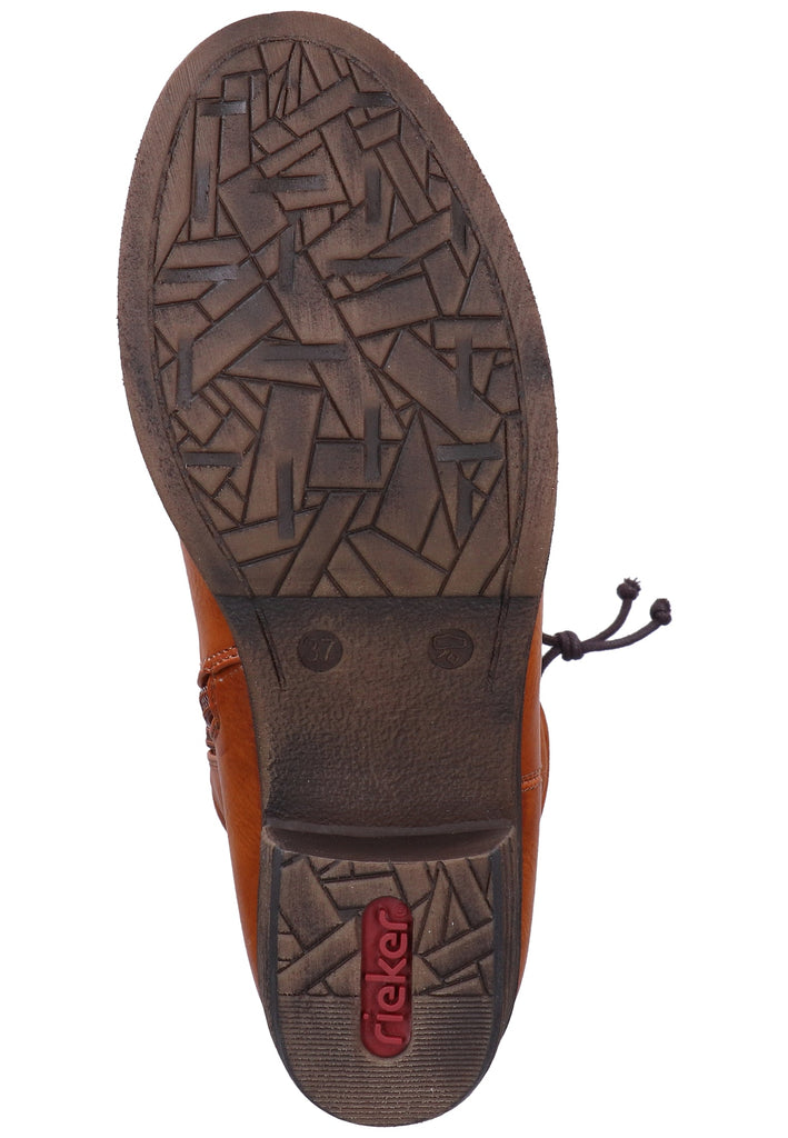 Rieker Stiefel Lederimitat Braun Warmfutter - surf4shoes