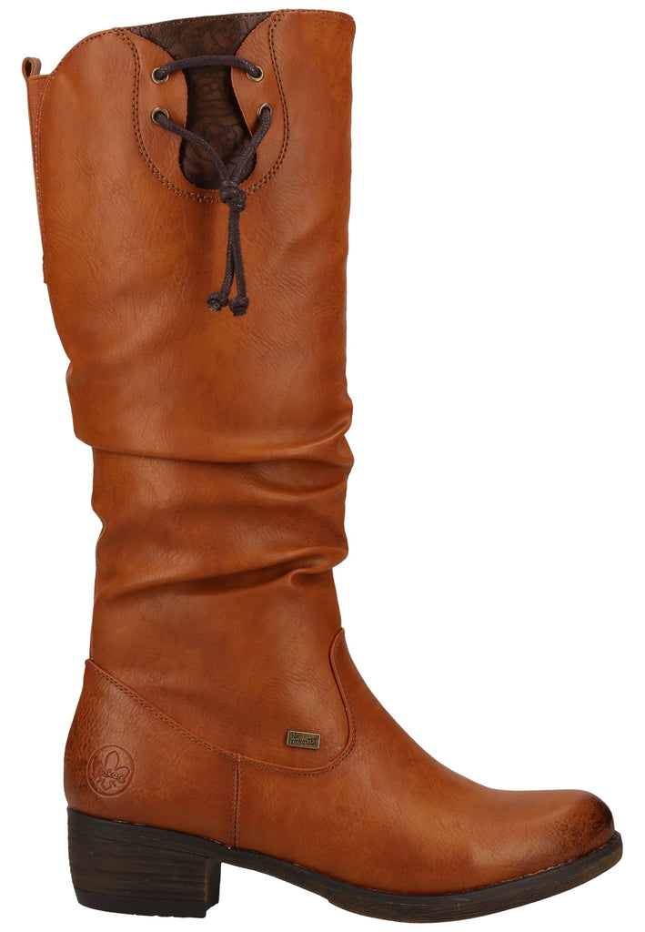 Rieker Stiefel Lederimitat Braun Warmfutter - surf4shoes