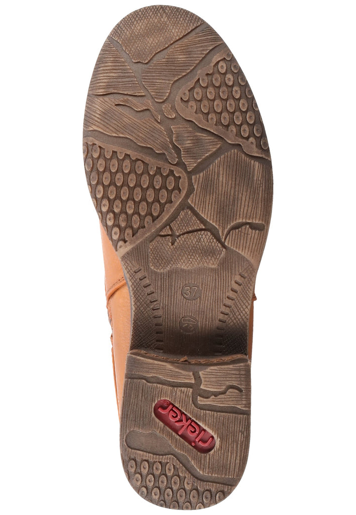 Rieker Stiefel Lederimitat Gelb Warmfutter - surf4shoes