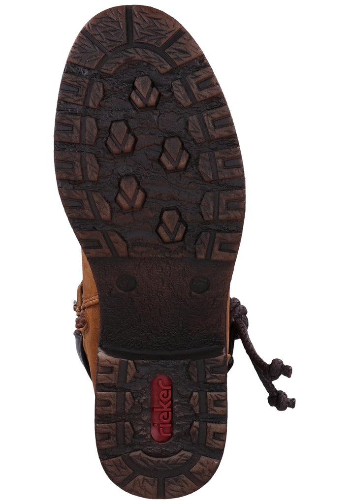 Rieker Stiefel Lederimitat Braun Warmfutter - surf4shoes