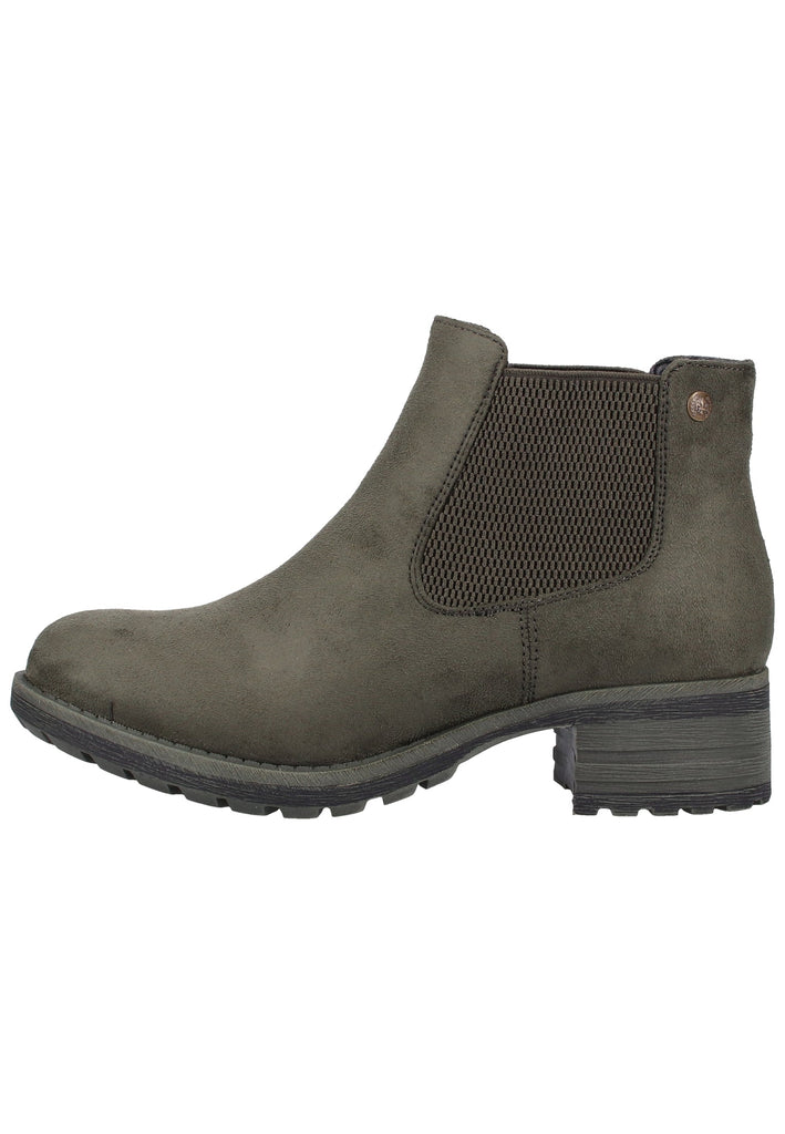 Rieker Stiefelette Lederimitat Beige Warmfutter - surf4shoes
