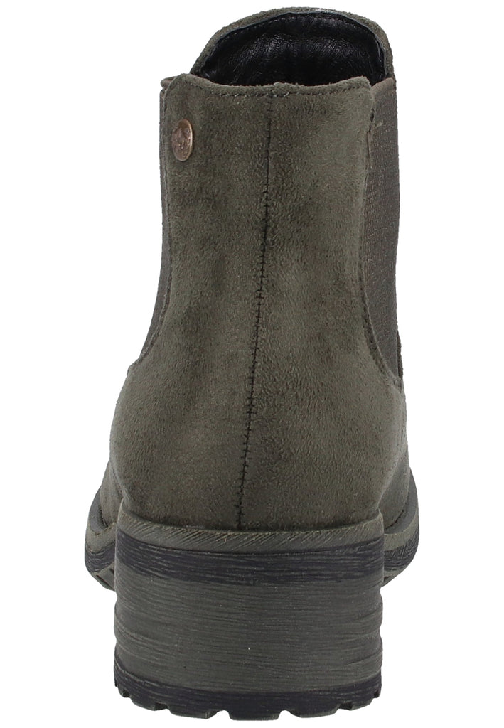 Rieker Stiefelette Lederimitat Beige Warmfutter - surf4shoes