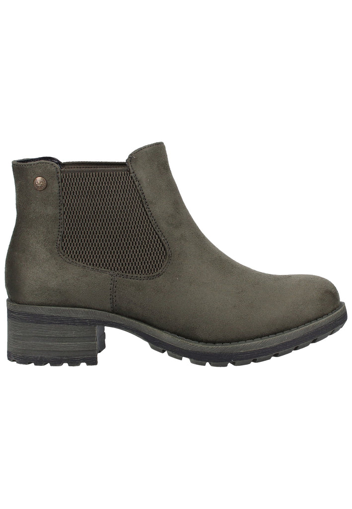 Rieker Stiefelette Lederimitat Beige Warmfutter - surf4shoes