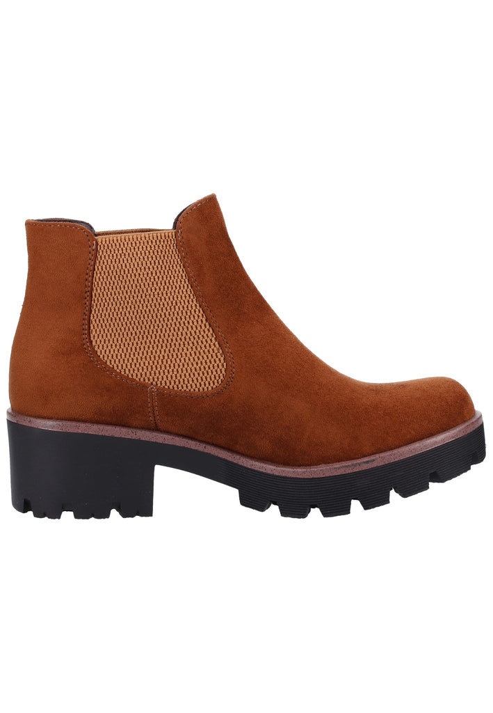 Rieker Stiefelette Lederimitat Beige Warmfutter - surf4shoes