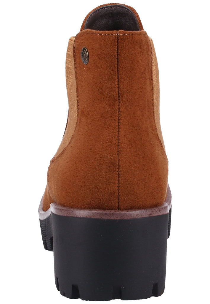 Rieker Stiefelette Lederimitat Beige Warmfutter - surf4shoes