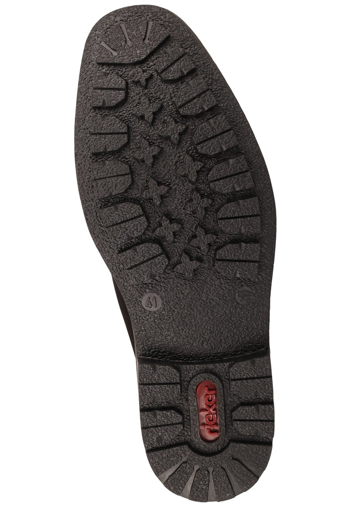 Rieker Halbschuhe Leder Schwarz - surf4shoes