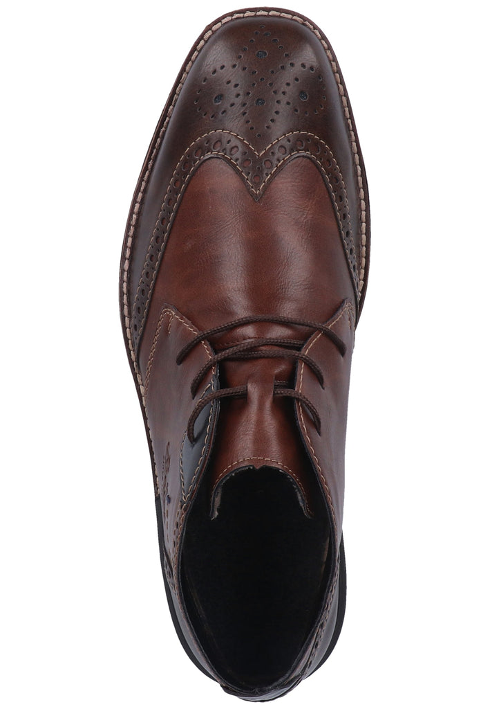 Rieker Halbschuhe Lederimitat Braun - surf4shoes