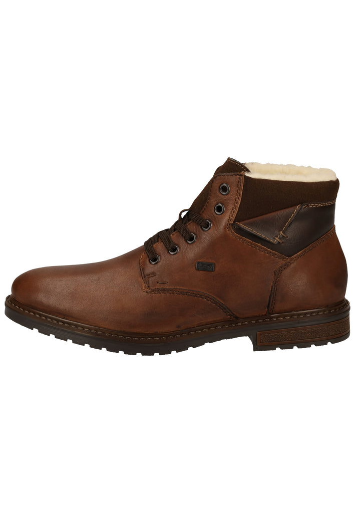 Rieker Stiefelette Glattleder Mahagony Warmfutter - surf4shoes