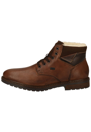Rieker Stiefelette Glattleder Mahagony Warmfutter - surf4shoes