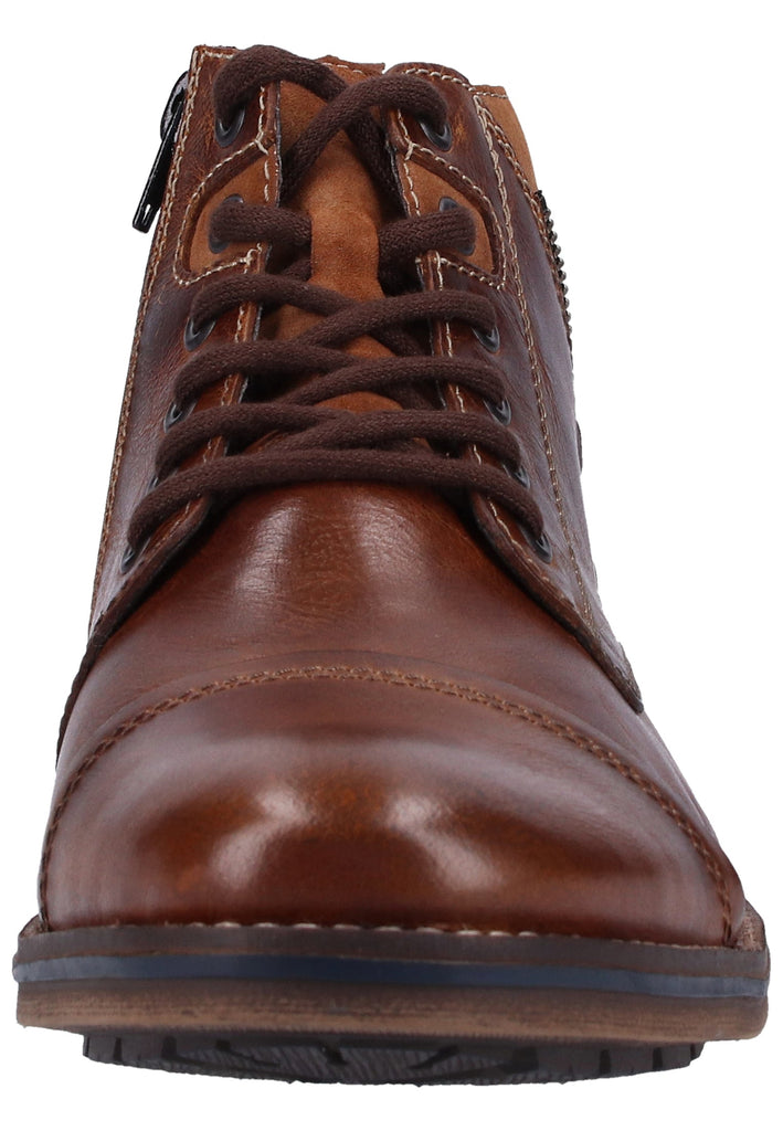 Rieker Stiefelette Glattleder Braun - surf4shoes