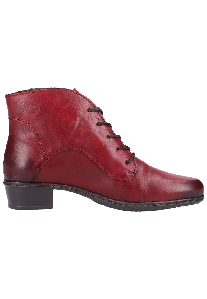 Rieker Stiefelette Lederimitat Wine - surf4shoes