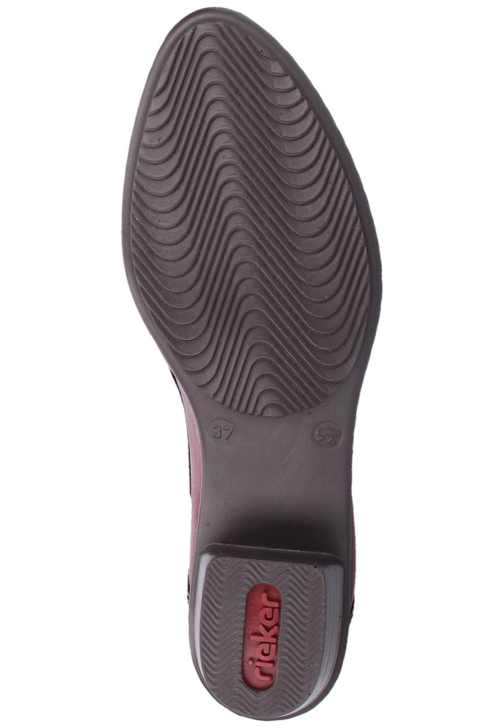 Rieker Stiefelette Lederimitat Wine - surf4shoes