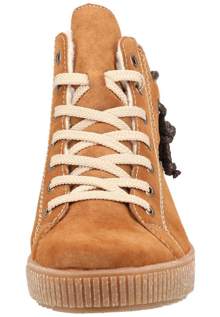 Rieker Sneaker Lederimitat Braun Warmfutter - surf4shoes