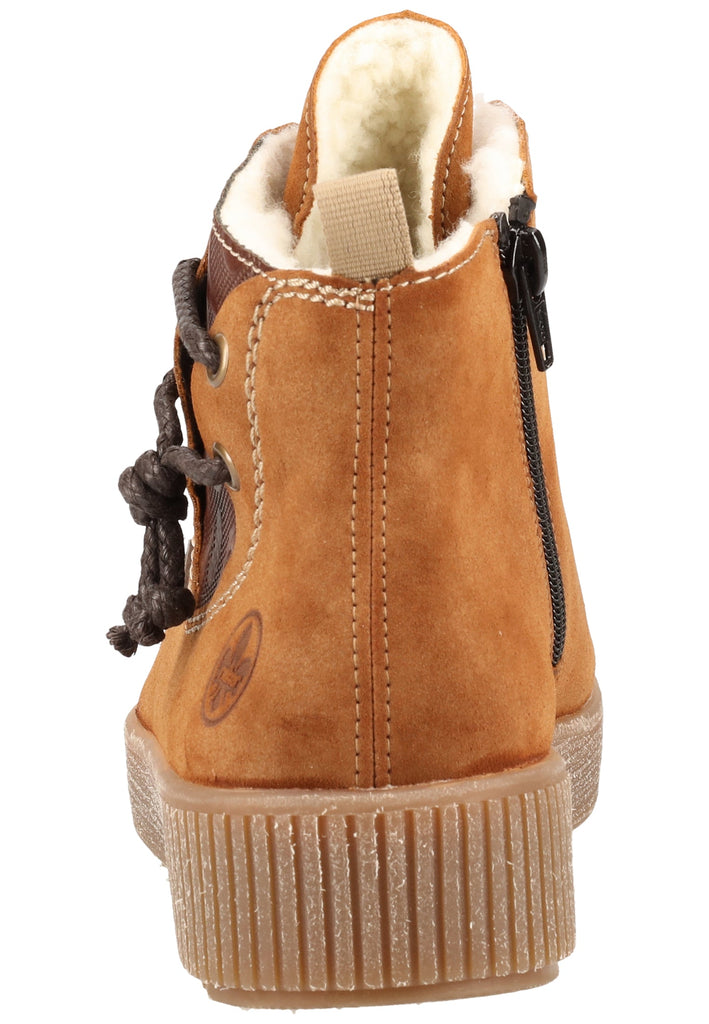 Rieker Sneaker Lederimitat Braun Warmfutter - surf4shoes