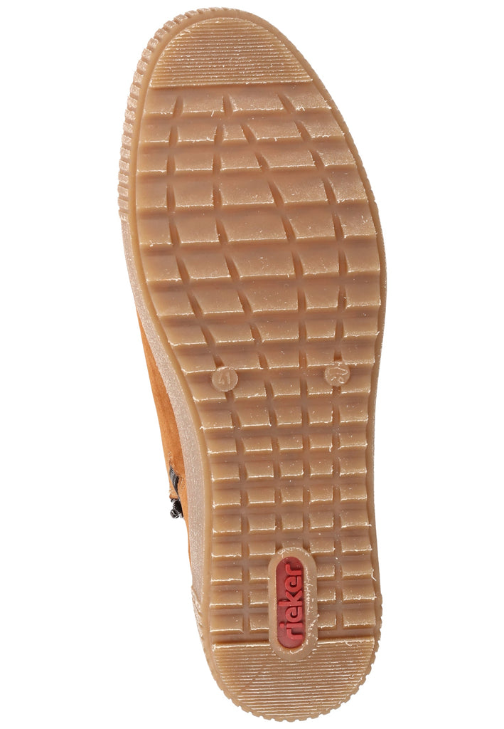 Rieker Sneaker Lederimitat Braun Warmfutter - surf4shoes