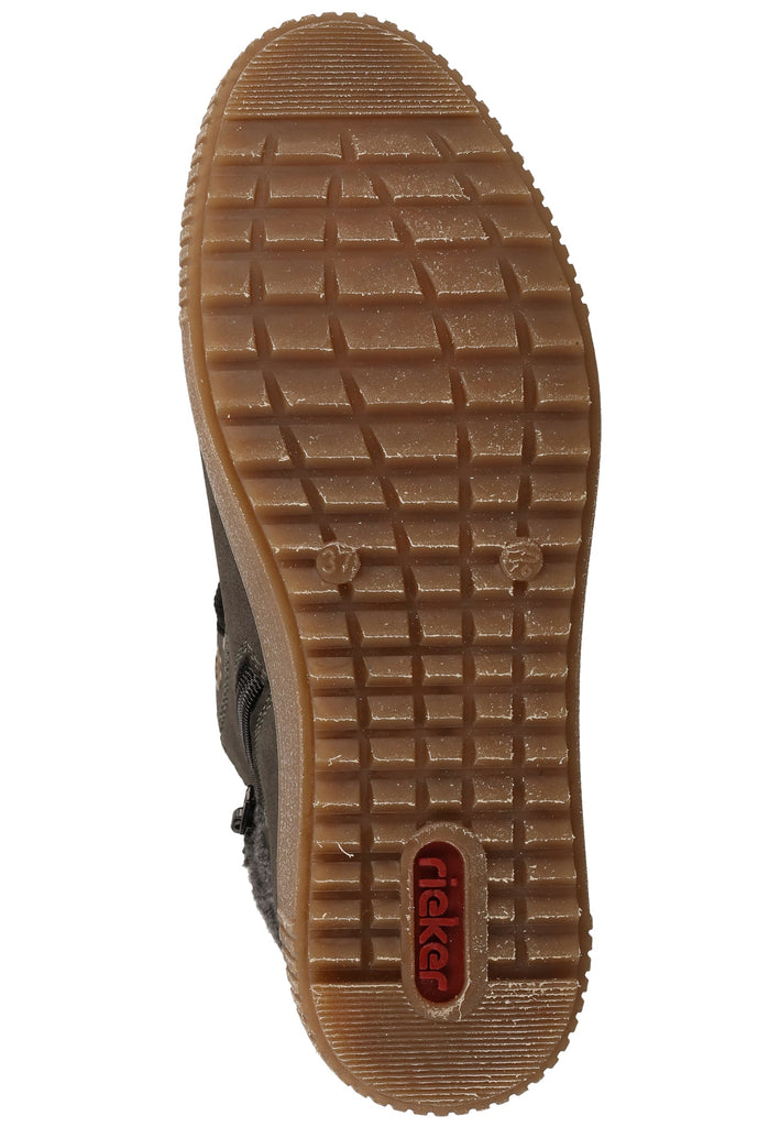 Rieker Sneaker Lederimitat Anthrazit Warmfutter - surf4shoes