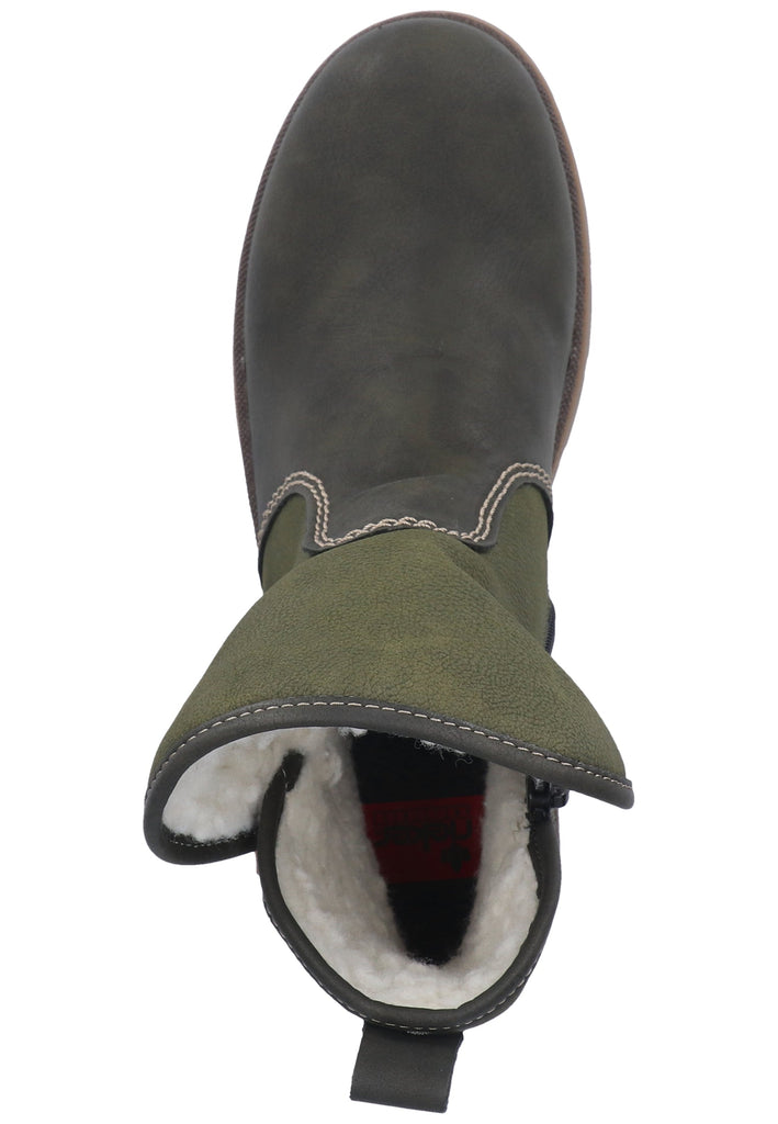 Rieker Stiefelette Lederimitat Forest Warmfutter - surf4shoes