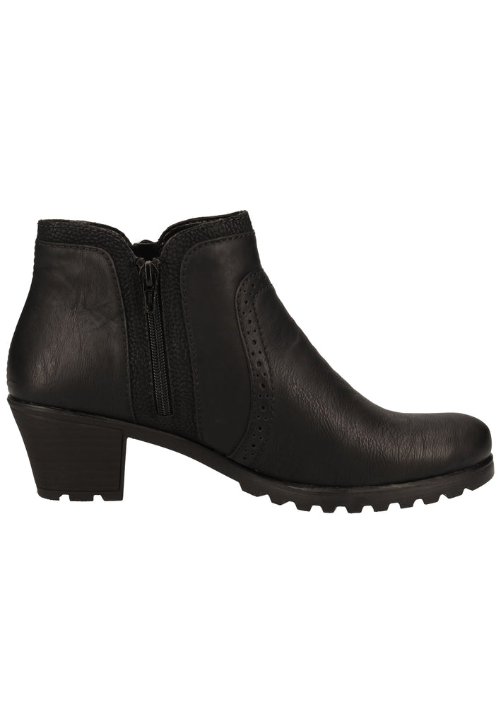 Rieker Stiefelette Lederimitat Schwarz Warmfutter - surf4shoes