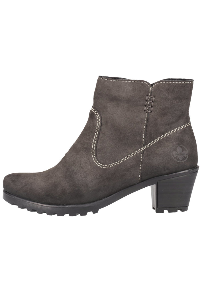 Rieker Stiefelette Lederimitat Anthrazit - surf4shoes