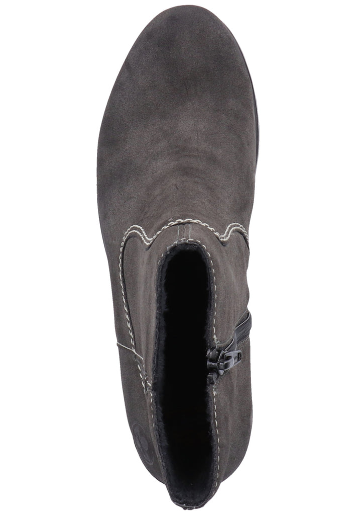 Rieker Stiefelette Lederimitat Anthrazit - surf4shoes