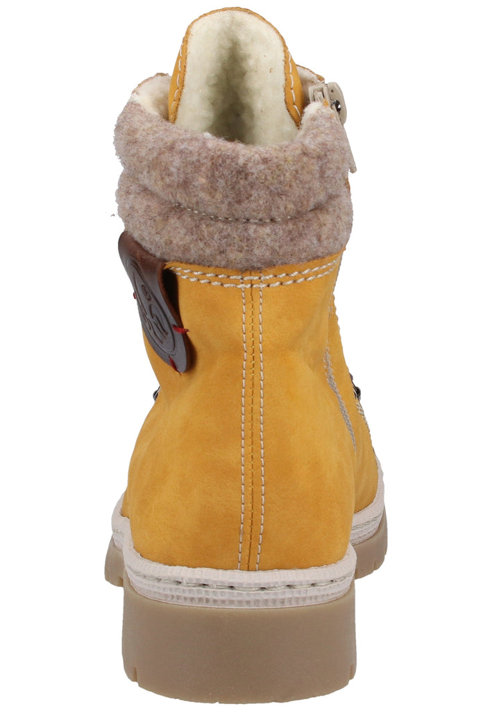 Rieker Stiefelette Lederimitat Braun Warmfutter - surf4shoes