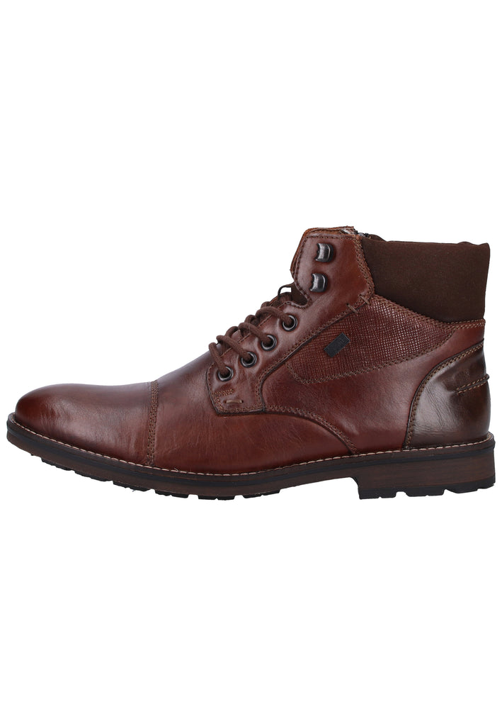 Rieker Stiefelette Glattleder Mokka Warmfutter - surf4shoes
