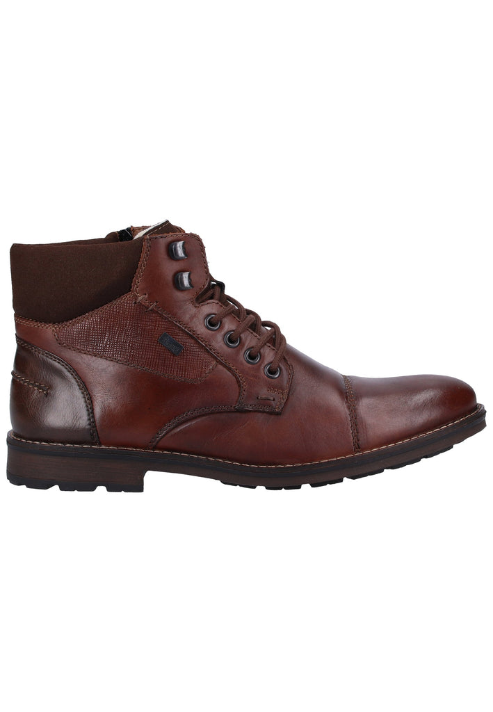 Rieker Stiefelette Glattleder Mokka Warmfutter - surf4shoes
