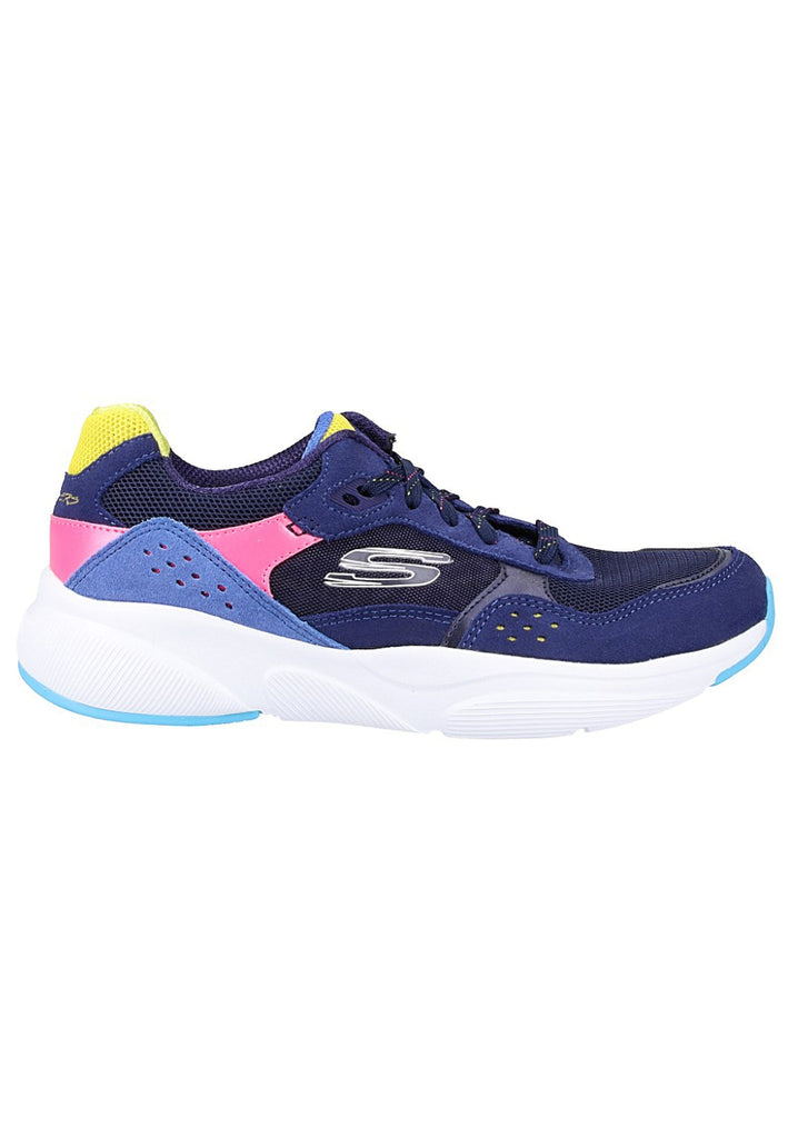 Skechers Sneaker Leder Blau - surf4shoes