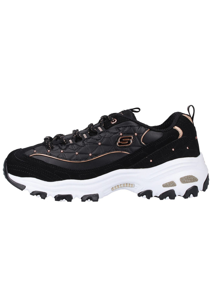 Skechers Sneaker Leder Schwarz - surf4shoes