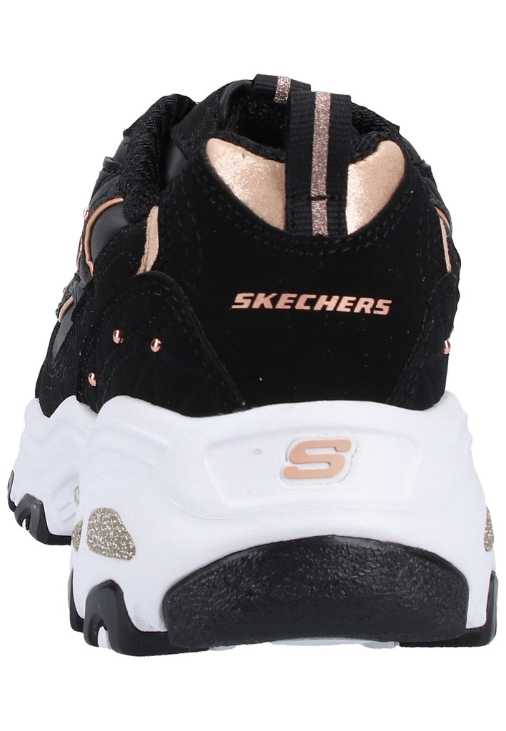 Skechers Sneaker Leder Schwarz - surf4shoes