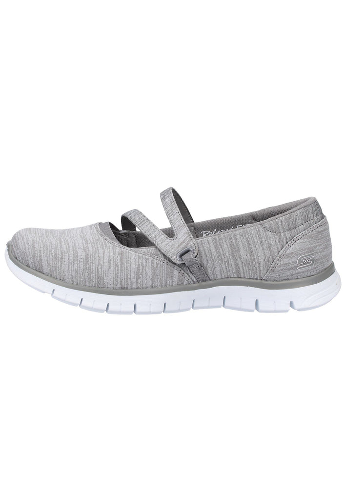 Skechers Ballerinas Textil Grau - surf4shoes