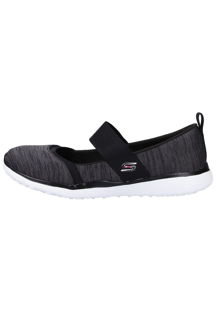 Skechers Ballerinas Textil Schwarz - surf4shoes