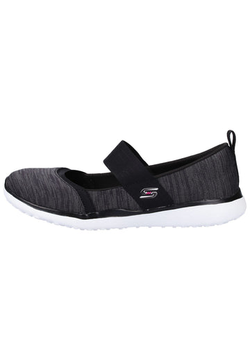 Skechers Ballerinas Textil Schwarz - surf4shoes