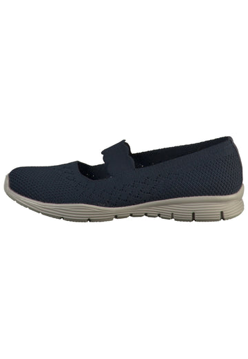Skechers Ballerinas Textil Blau - surf4shoes