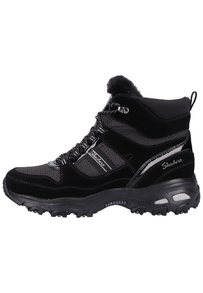 Skechers Stiefelette Veloursleder/Textil Schwarz - surf4shoes