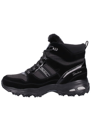 Skechers Stiefelette Veloursleder/Textil Schwarz - surf4shoes