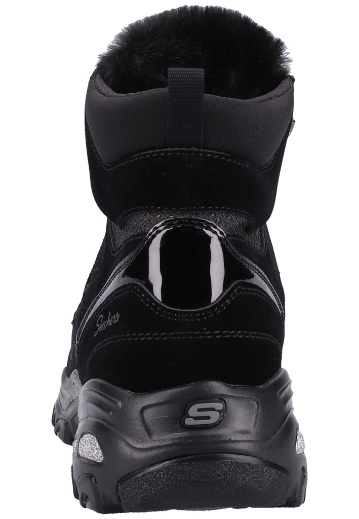 Skechers Stiefelette Veloursleder/Textil Schwarz - surf4shoes