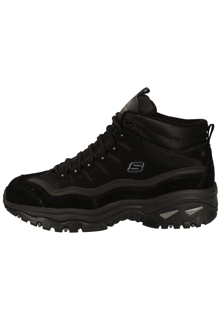 Skechers Stiefelette Leder Schwarz - surf4shoes