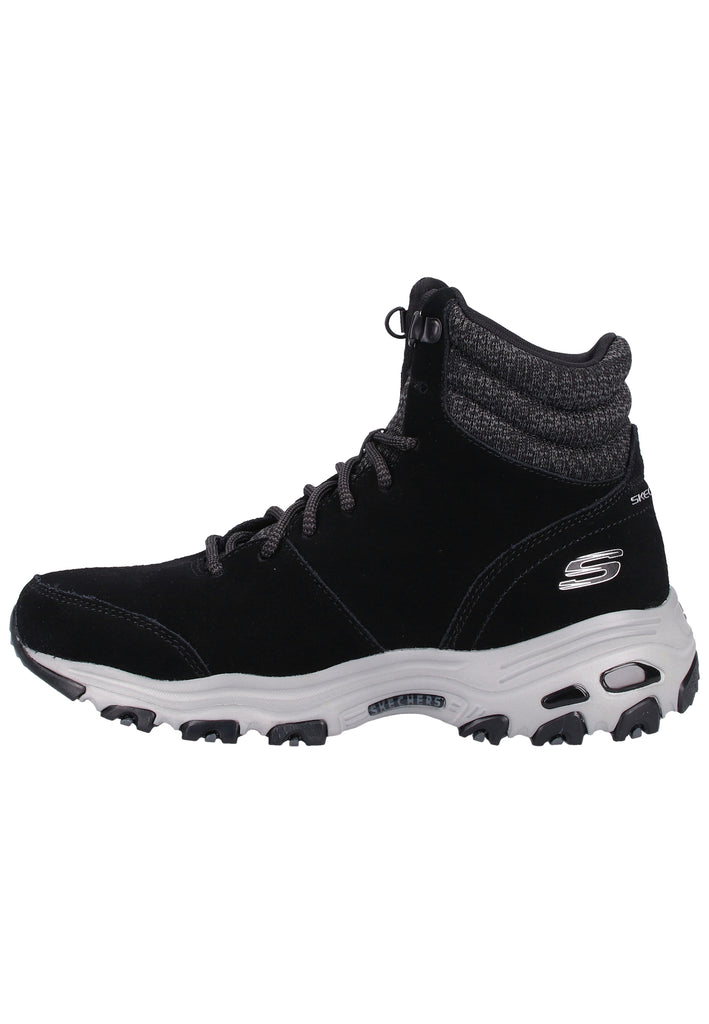 Skechers Stiefelette Leder Schwarz - surf4shoes