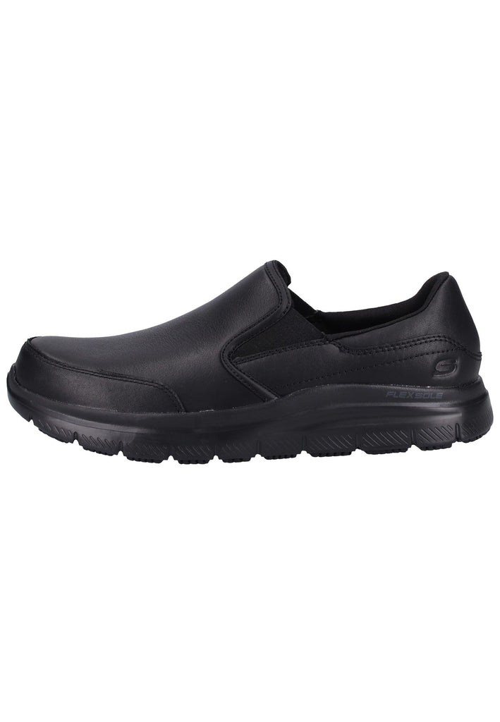 Skechers Slipper Leder Schwarz - surf4shoes