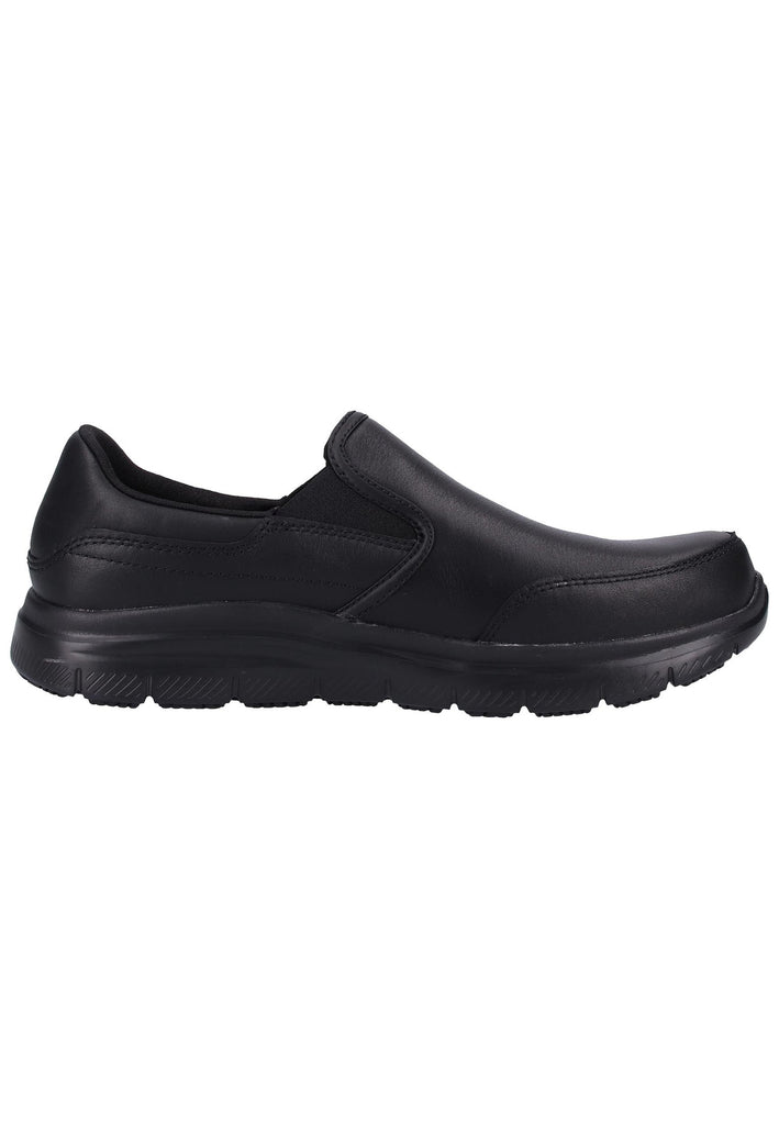 Skechers Slipper Leder Schwarz - surf4shoes