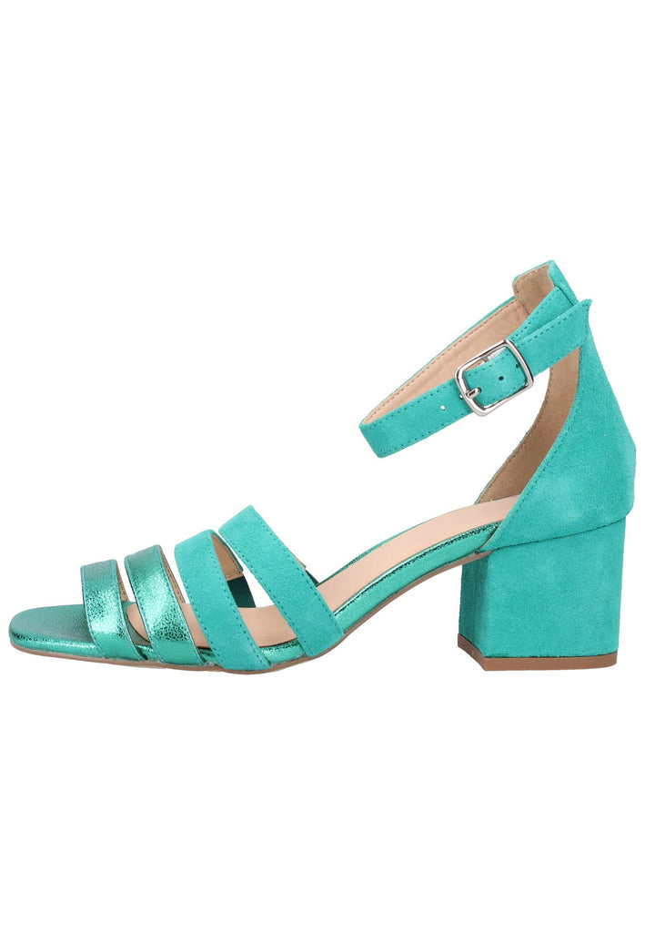 SPM Sandalen Veloursleder/Textil Grün - surf4shoes